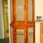 Yew display cabinet